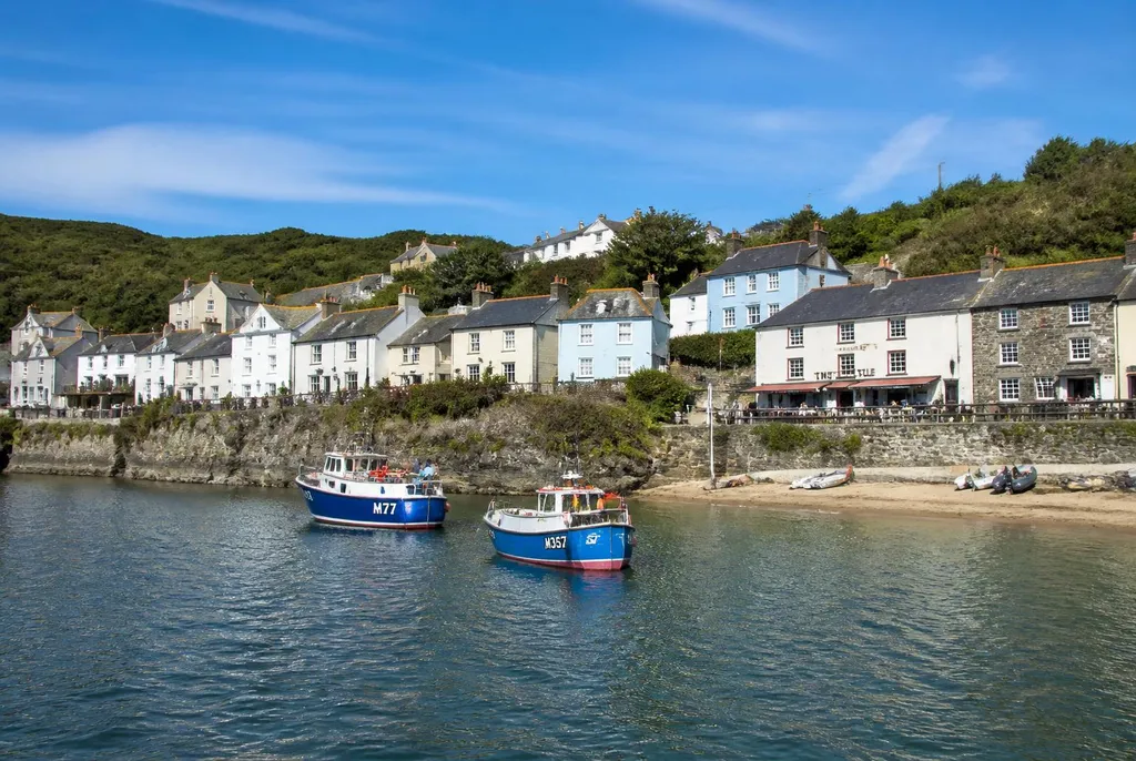 Little Haven village and its sandy cove in St Brides Bay, Pembrokeshire
